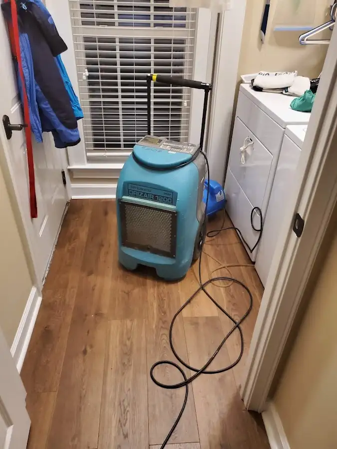 Commercial dehumidifier deployed for Flood Damage Cleanup in Lennox